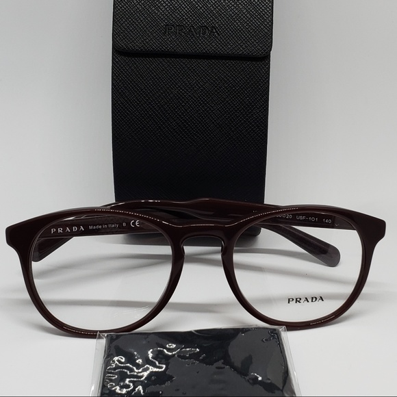 Prada RX New Authentic Eyeglasses   burgundy - Picture 3 of 7